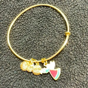 Alex and Ani Gold Trumpet Angel Charm Bracelet 2020